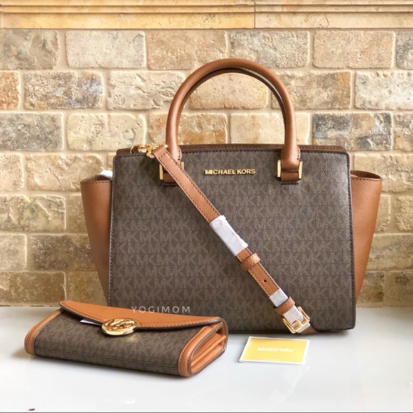 SOLD ON OFFER UP-BUNDLE MICHAEL KORS SELMA SATCHEL CROSSBODY WALLET - Picture 4 of 8